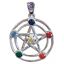 Bild von Anhänger Pentagramm 2.7 cm, Messing versilbert