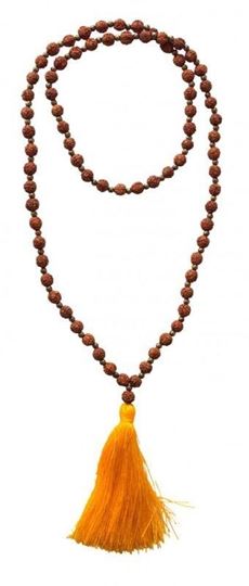 Picture of Mala Rudraksha mit Messingperlen 54cm - 82 Perlen
