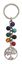 Bild von Schlüsselanhänger Lebensbaum Chakra Edelsteine mit Metall Anhänger, 10cm