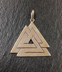 Picture of Anhänger Wotansknoten (Valknut) Silber 925 4,9g 3x3cm