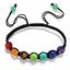 Image de Armband Baumwolle. Chakra Edelsteine. 16-28cm länge verstellbar