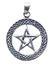 Bild von Anhänger Pentagramm im Kreis 2.5cm Silber 925 3.3g