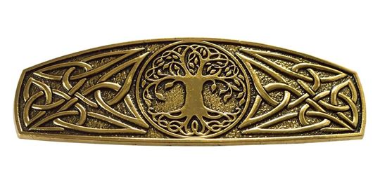 Image sur Haarspange Baum des Lebens Zink-Legierung goldfarben, 8x3cm