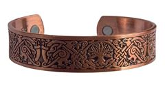 Bild von Magnet-Armband Baum des Lebens Zink-Legierung antik-kupferfarben, Ø6x5cm