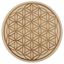 Picture of Untersetzer Blume des Lebens Lindenholz gelasert 10cm