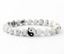 Picture of Armband Yin Yang, mit natürlichen Howlith Perlen (Ø8mm), Ø5,5-10cm (16-32cm), el