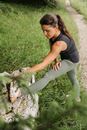 Image sur Leggings Yoga and Run in grün von The Spirit of OM