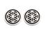 Image de Ohrstecker Blume des Lebens