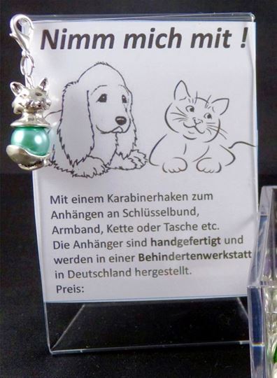 Bild von Werbeaufssteller (74mm x 105mm) für Hunde und Katzen