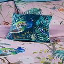 Image sur Peacock Jungle Teal 43x43cm F