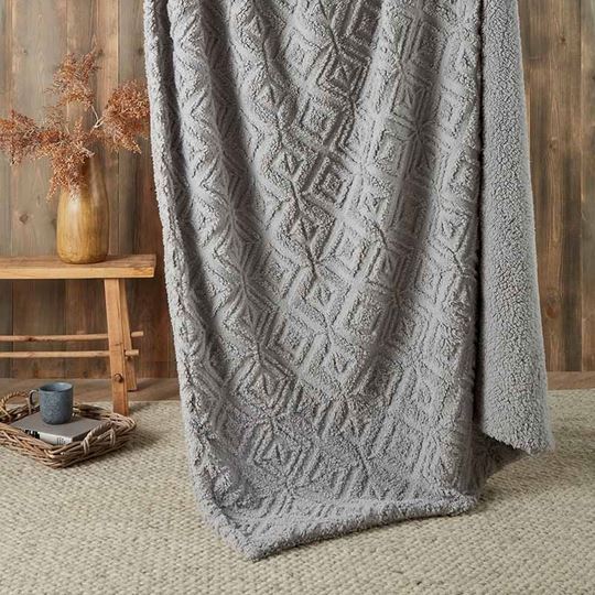 Bild von Romo Grey 180x130cm Throw
