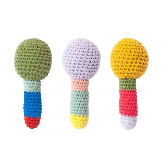 Image sur Crochet Rattles Mini Assorted 3 designs, VE-12