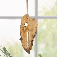 Immagine di Hänger, Hängevase Holzpoesie, Holz mit Glaseinsatz