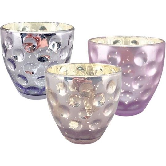 Bild von 3er-Set Windlichter Lichtpoesie, Glas, ca. 7 cm