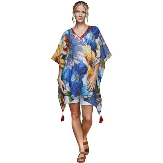 Bild von Kaftan Tropical Bloom, Baumwolle