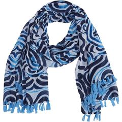 Immagine di Schal Ocean Dreams, blau, mit Quasten