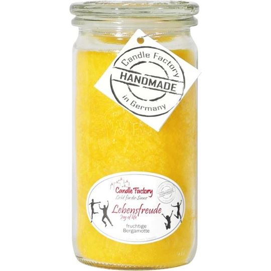 Bild von Mini-Jumbo Lebensfreude, Duftkerze im Glas 13,5 cm