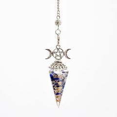 Immagine di Orgonit-Pendel Lapislazuli Dreifache Göttin