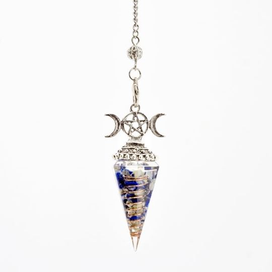 Bild von Orgonit-Pendel Lapislazuli Dreifache Göttin