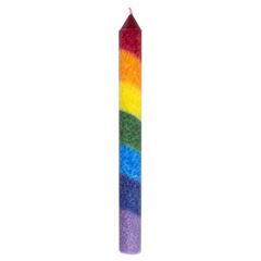 Bild von Stabkerzen Regenbogen 4er Set Stearin je 22 cm