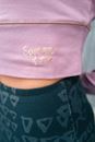 Bild von Longsleeve Crop Top - Bambus in amethyst von The Spirit of OM