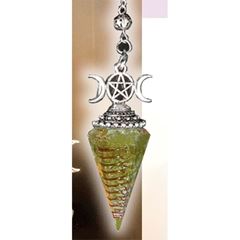 Immagine di Orgonit-Pendel Peridot Dreifache Göttin