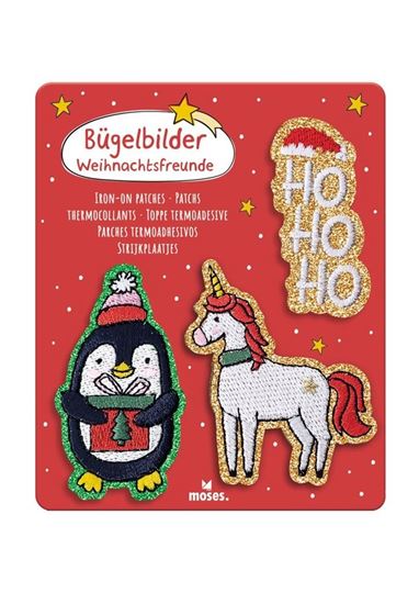 Bild von Bügelbilder Weihnachtsfreunde 3er Set , VE-18