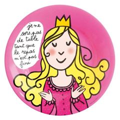 Picture of dessertteller prinzessin je ne sors pas de table..., VE-6