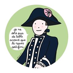 Picture of dessertteller prinz je ne sors pas de table..., VE-6