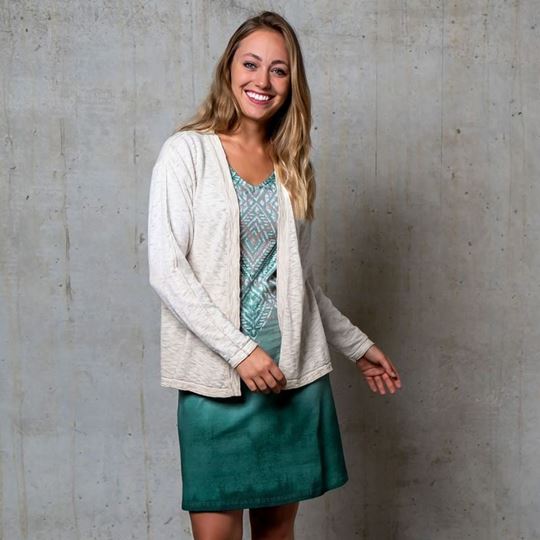Immagine di Strickjacke Mein Glück in naturweiss von The Spirit of OM