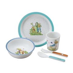 Bild von 5-teiliges service in geschenkbox peter hase blau, VE-3