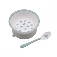 Immagine di schale mit saugboden und löffel les lapins, VE-3