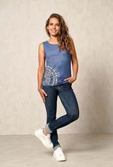 Immagine di Yoga-Top Peace OM in blau von The Spirit of OM