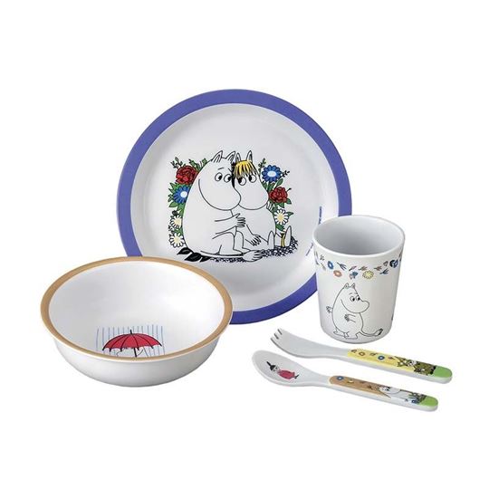 Bild von 5-teiliges service ingeshenkbox moomin blau, VE-3