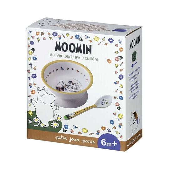 Bild von schale mit saugboden und löffel moomin, VE-3
