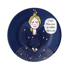 Picture of dessertteller prinzessin ''c'est l'heure d'aller dormir'' ø 20cm, VE-6