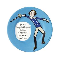Picture of dessertteller prinz ''je ne regarde pas...'' ø 20cm, VE-6