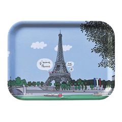 Bild von holztablett tour eiffel, VE-4
