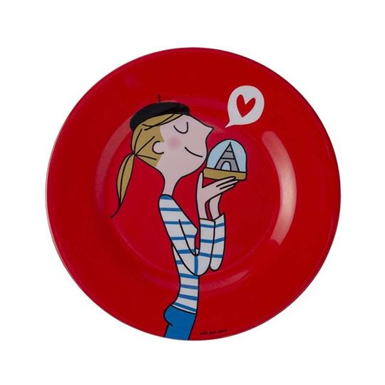 Picture of dessertteller parisienne rot, VE-6