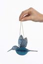 Image sur Papieranhänger BLUE HUMMINGBIRD