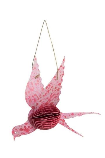 Image sur Papieranhänger PINK BIRD