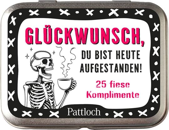 Bild von Metalldose Glückwunsch, du bist heute aufgestanden!