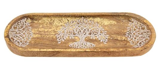 Bild von Yggdrasil Räucherstäbchenhalter Goldverzierung