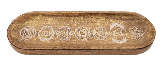 Bild von Chakra Räucherstäbchenhalter Goldverzierung