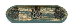 Picture of Ganesha Räucherstäbchenhalter Türkis-Goldverzierung