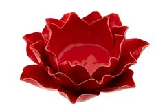 Immagine di Blütenkeramik Rose rot, gross
