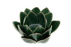 Image de Blütenkeramik Lotus grün, klein
