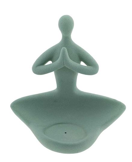 Bild von Buddha Halter, grün Keramik