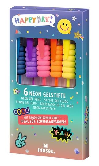 Bild von Happy Day Neon Gelstifte 6er Set, VE-12