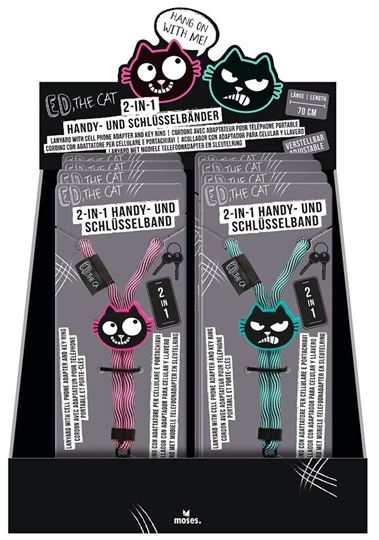 Bild von Ed, the Cat 2-in-1 Handy- und Schlüsselband, VE-8